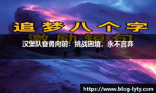 汉堡队奋勇向前：挑战困境，永不言弃